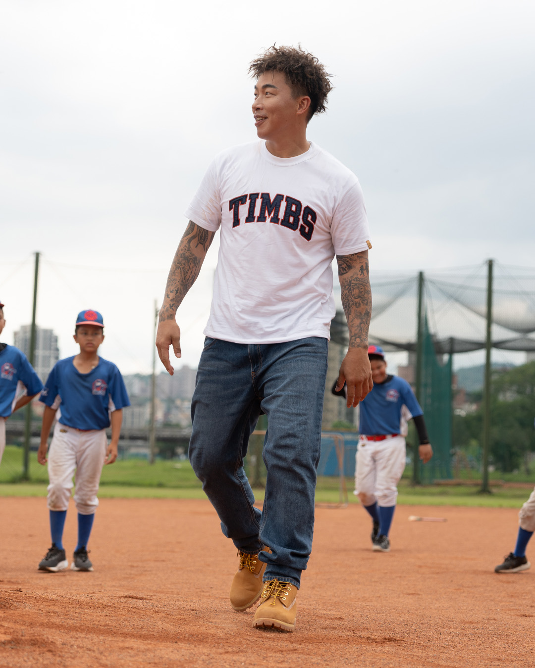 少棒隊練球畫面-13