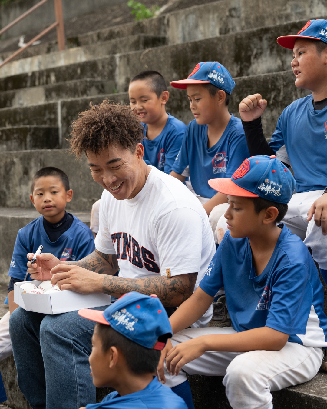 少棒隊練球畫面-16