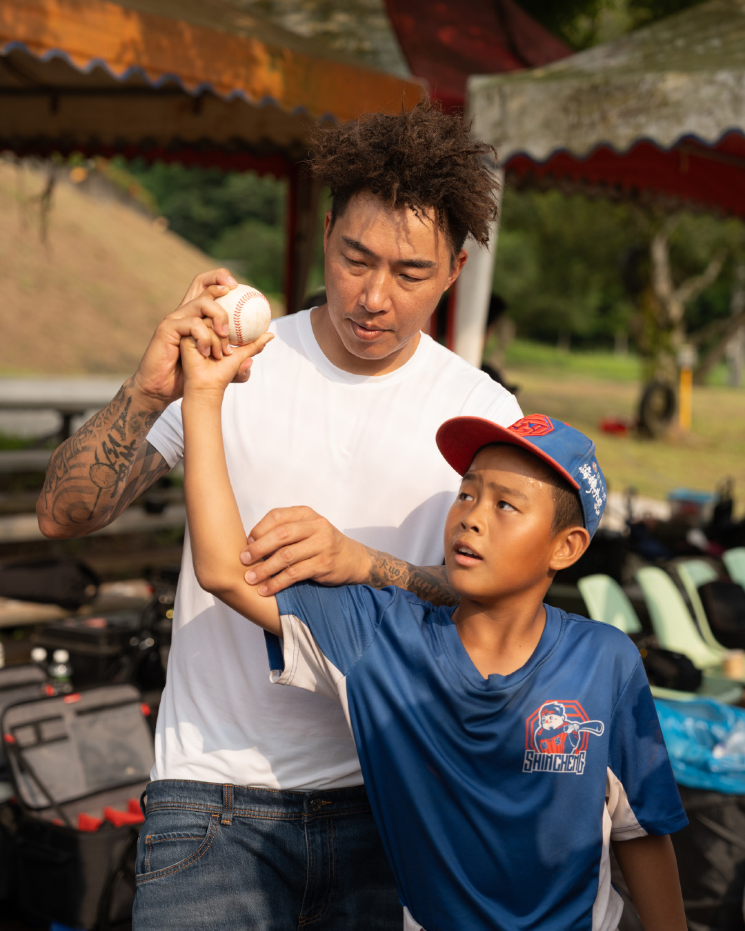 少棒隊練球畫面-17