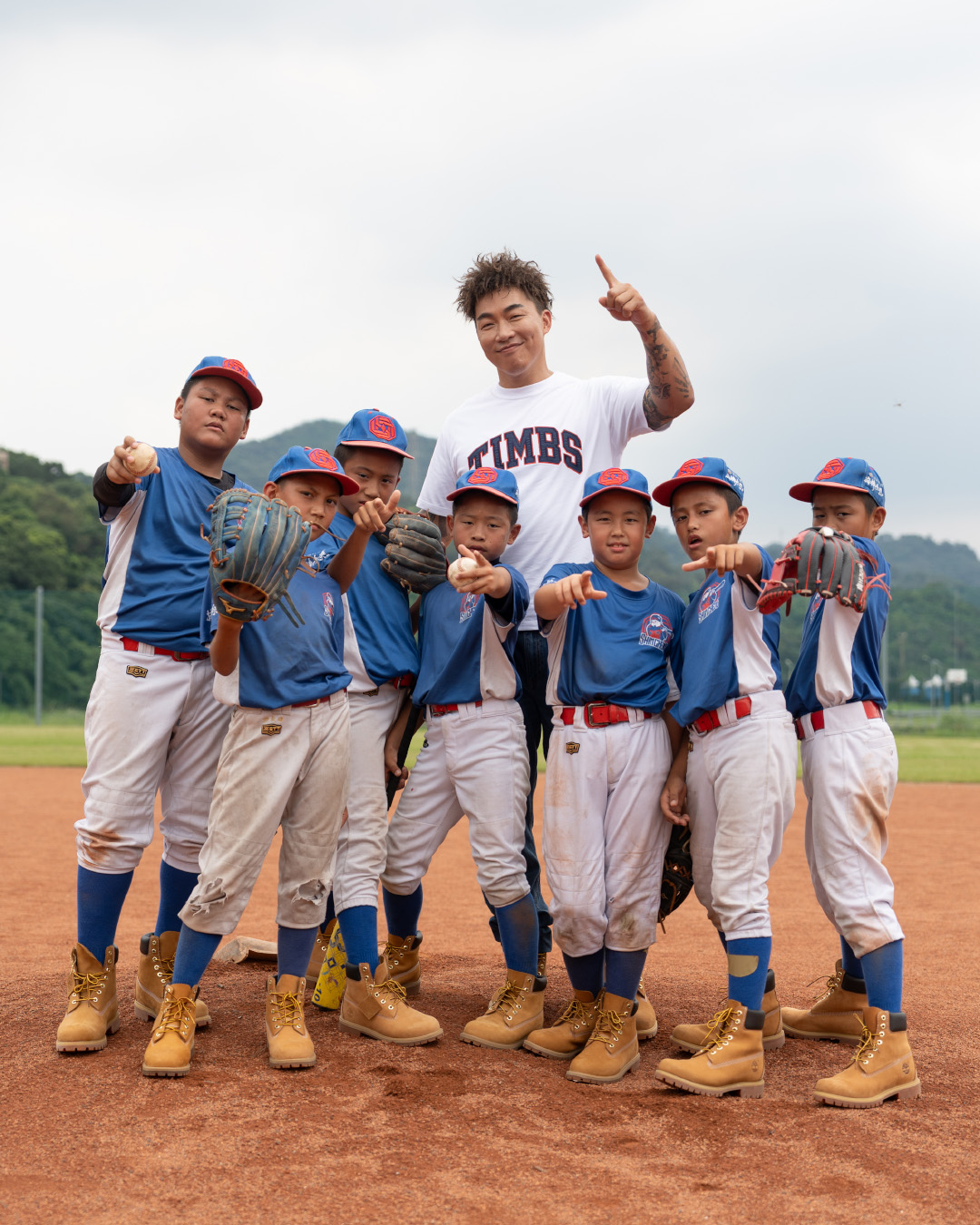 少棒隊練球畫面-4