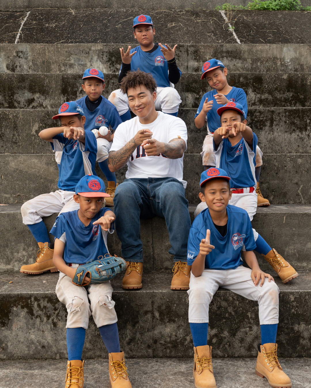 少棒隊練球畫面-6