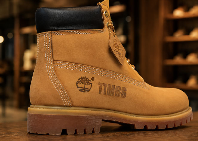 Timberland雷雕